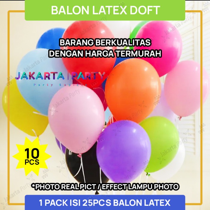 Balon Latex Doff 1 PACK ISI 10 Pcs Balon Per Pack  Balon Karet Balon Ulang Tahun