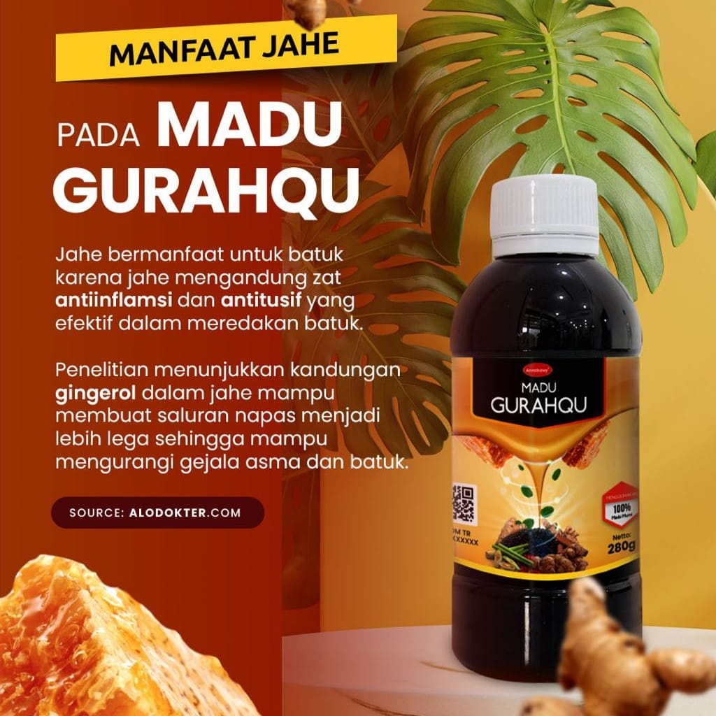 

Madu GURAHQU Melancarkan Saluran Pernafasan Mengatasi Asma Dan Batuk