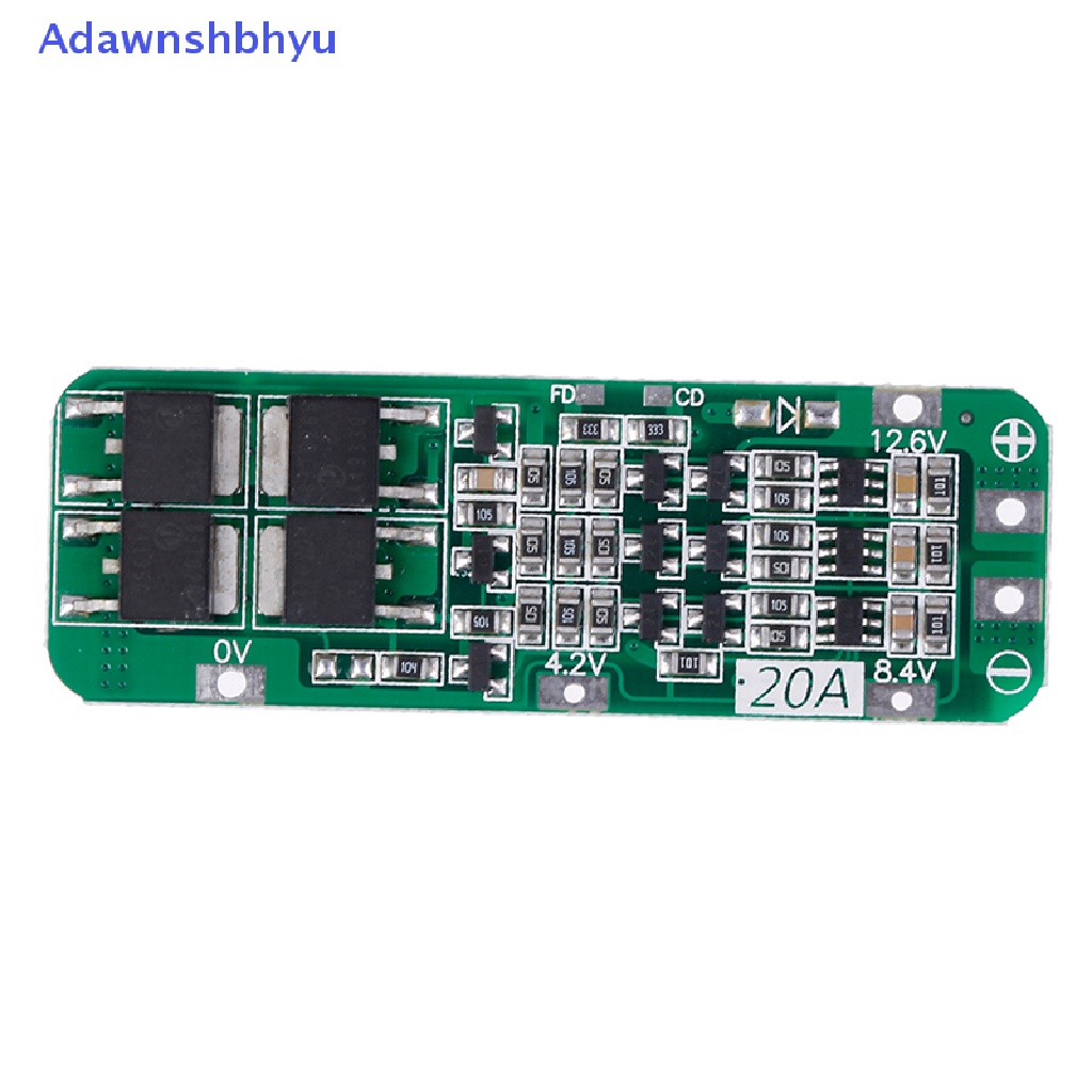 Adhyu 3S 20A Li-ion Lithium 18650charger PCB BMS Papan Perlindungan 12.6V ID