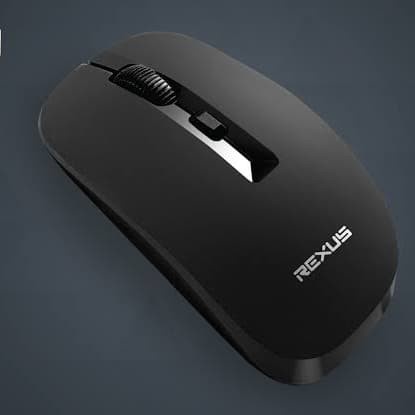 Mouse Wireless Rexus Q20 SILENT CLICK - Hitam