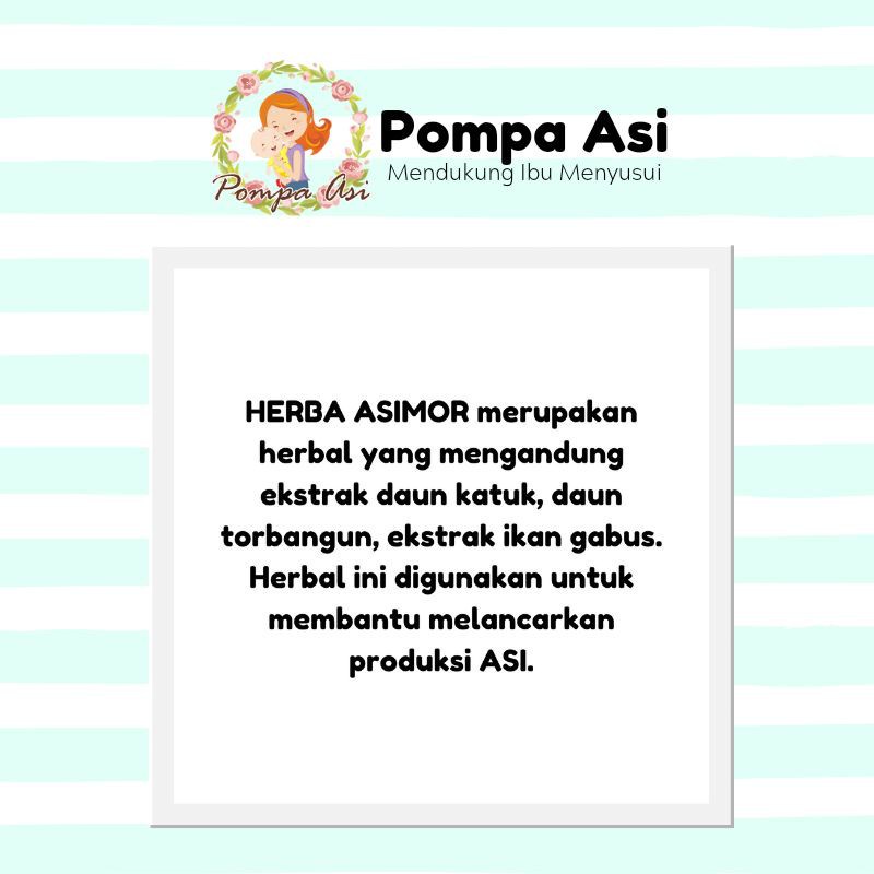 Herba ASIMOR Asi Booster Halal Herbal / Pelancar Asi Kapsul