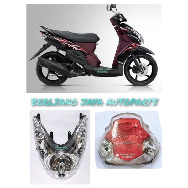 REFLEKTOR DAN LAMPU STOP YAMAHA MIO SOUL KARBU / LAMPU DEPAN DAN LAMPU BELAKANG MIO SOUL KARBU/ LAMP