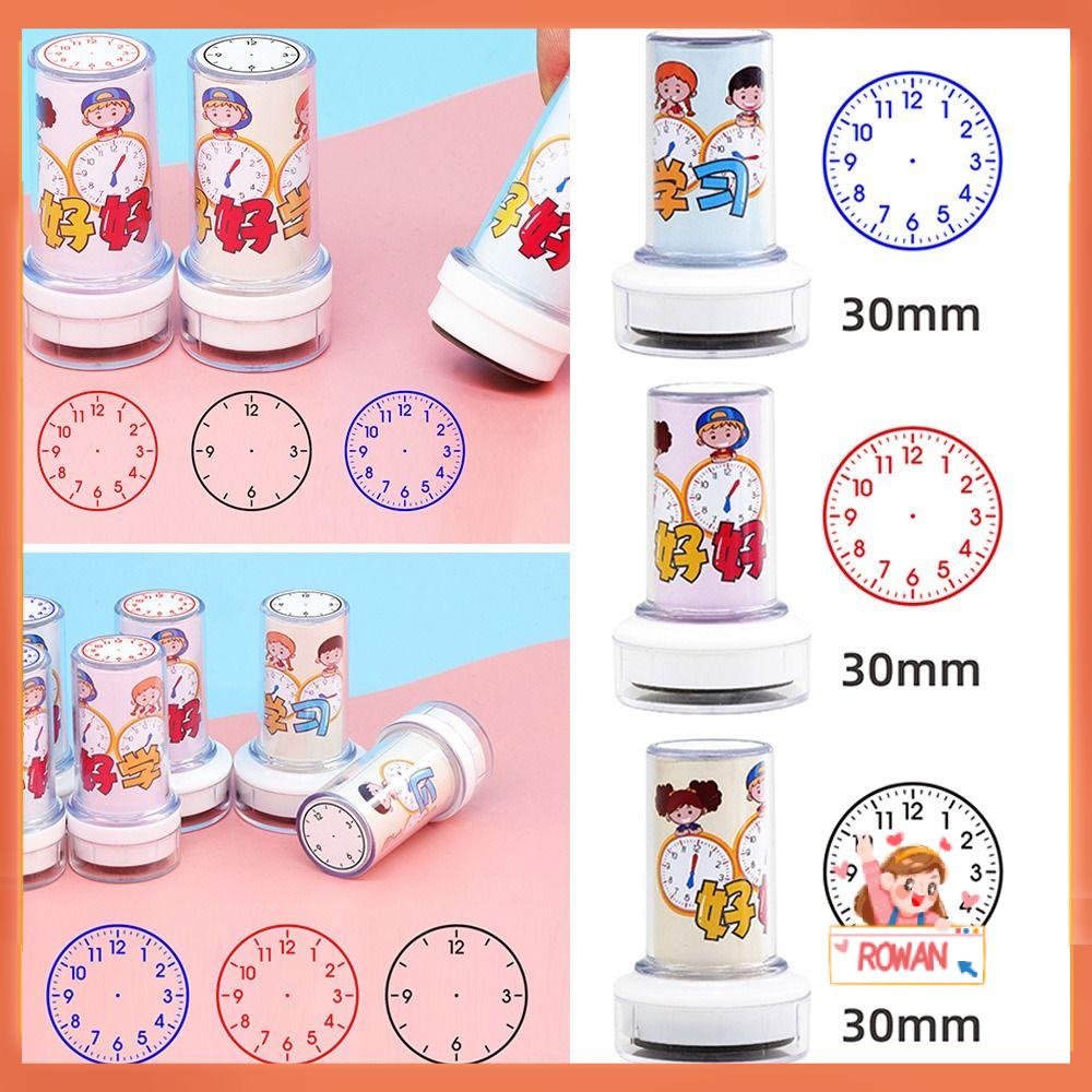 R-FLOWER Clock Stamp Gifts Stamps Teaching Aids Kids Toy Clock Dial