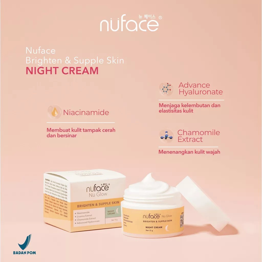 NuFace Nu Glow Brighten &amp; Supple Skin Night Cream