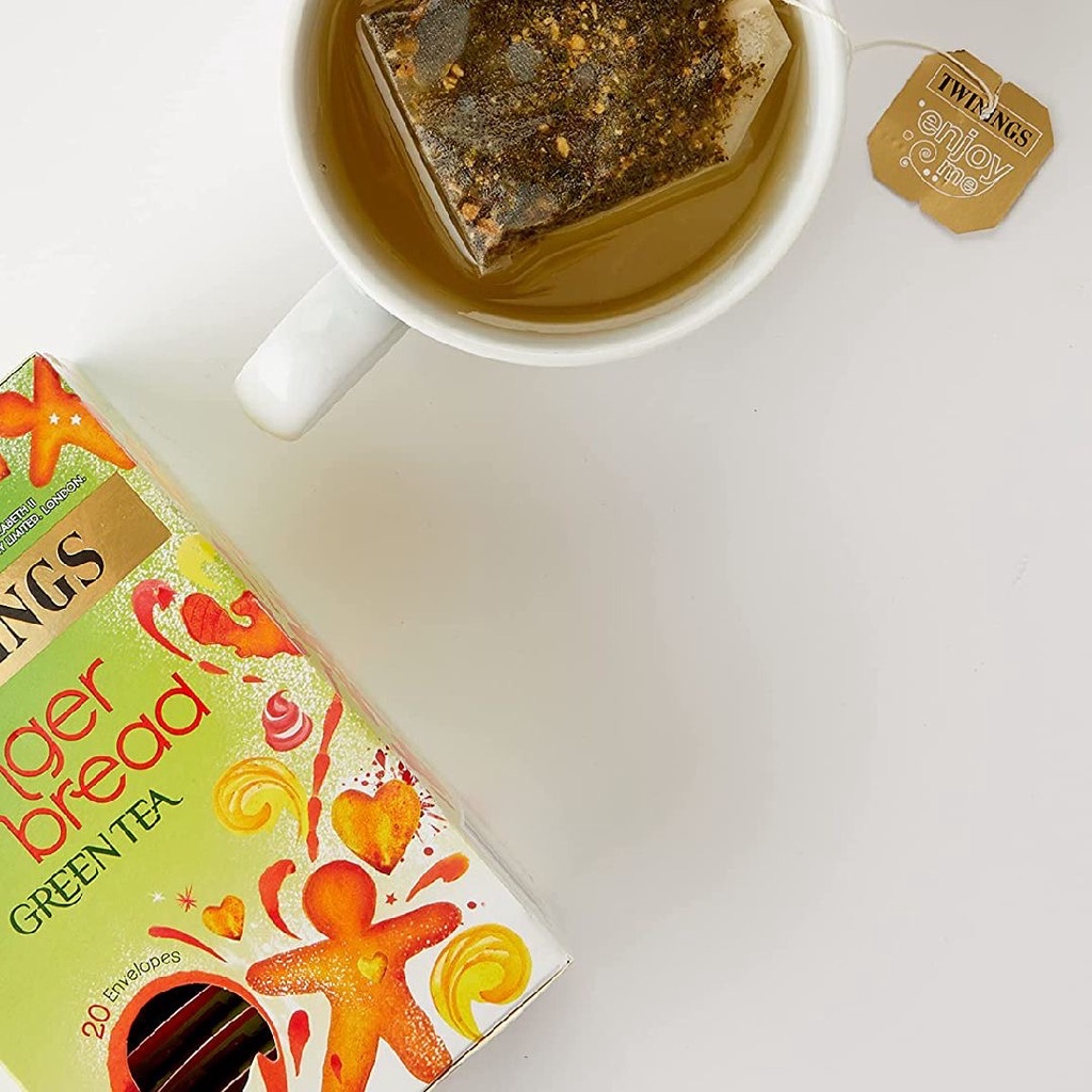 Twinings Ginger bread Green Tea All Natural Ingredients 20s x 2g
