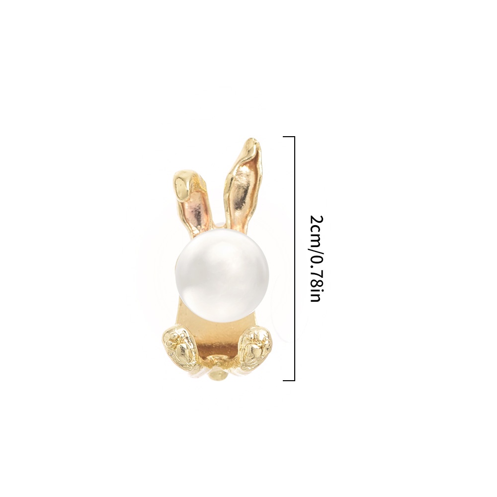 Korea Style Pearl Rabbit Stud Earrings Elegan Pesta Pernikahan Telinga Perhiasan Aksesoris Gadis Studs Earrings Fashion Menjuntai Earrings Premium Faux Pearl Earrings