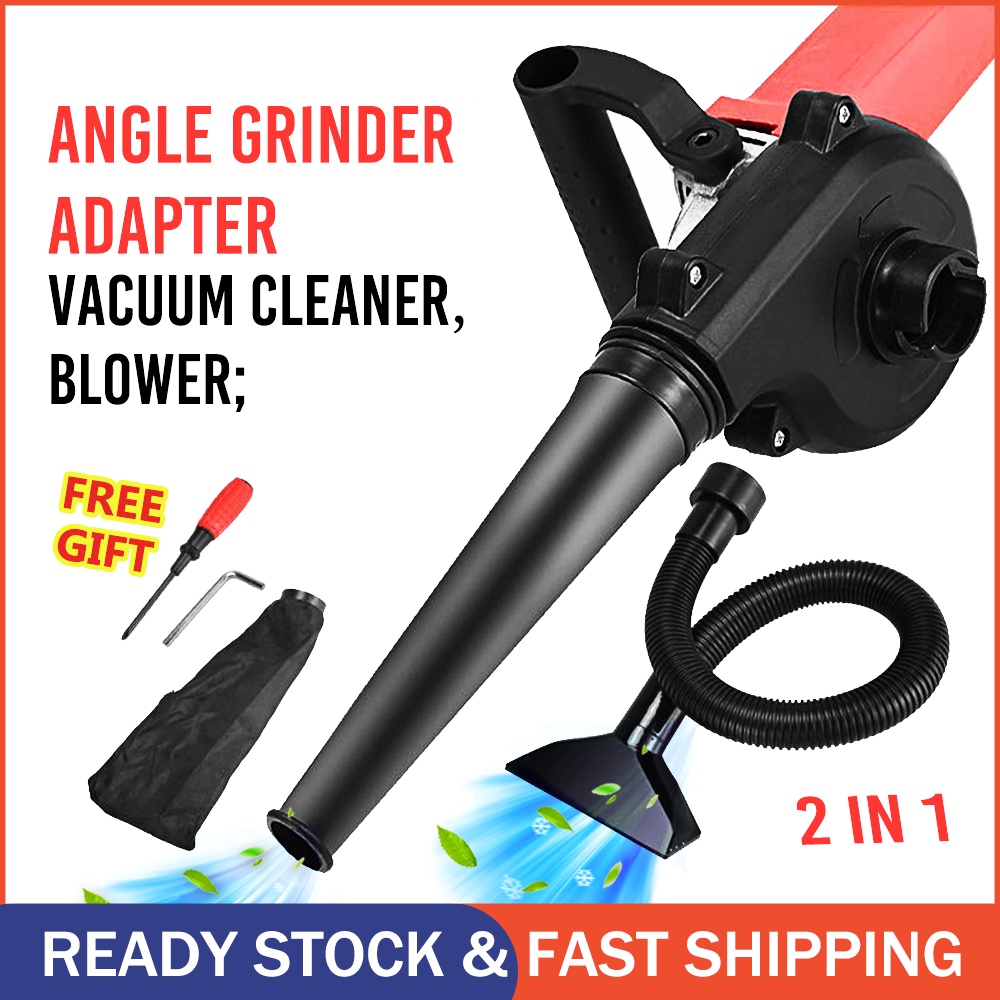 2 IN 1 Adaptor Penggiling Sambungan Gerinda Sudut Baterai Listrik Blower Belower Udara Peniup Penyedot Penghisap / Tiup Debu Pengering Vacumm Cleaner