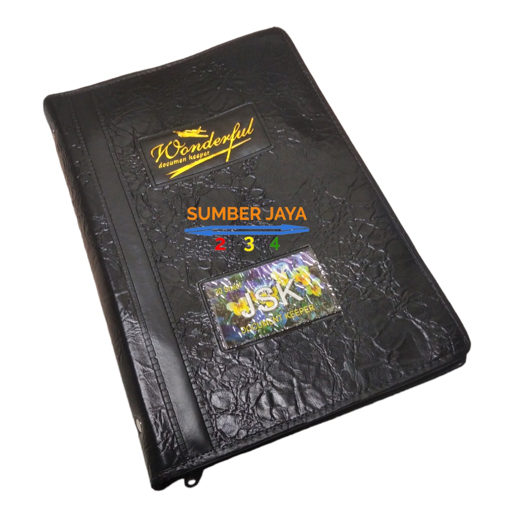 DOKUMEN KEEPER KULIT ISI 20 POCKET/ DOCUMENT KEEPER RESLETING KULIT