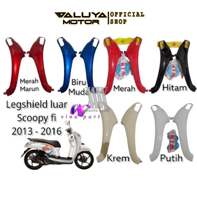 Win - Sayap Tebeng Samping Depan Kanan Kiri Scoopy Fi 2013 2014 2015 2016