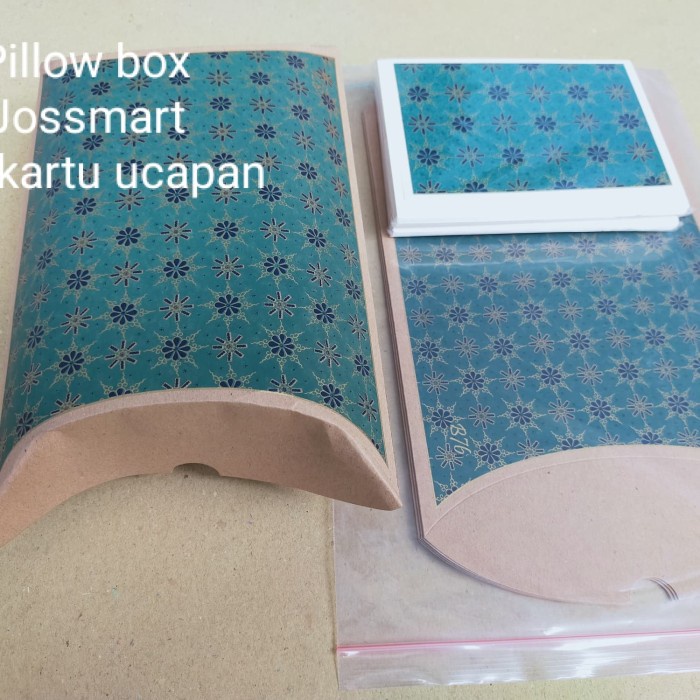 

⭐BISA COD⭐ Stok Pillow Box Kotak Kado Tempat Kado Packing Kado Batik Premium
