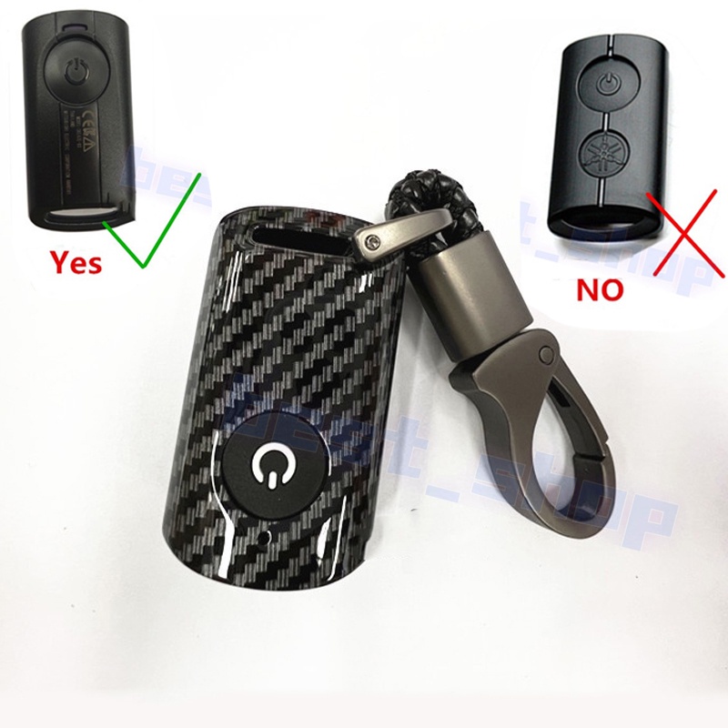 Case Kunci remote Mobil Bahan carbon fiber Dengan Gantungan Kunci metal Untuk Yamaha Xmax 300 2021 2022 xmax300 2021