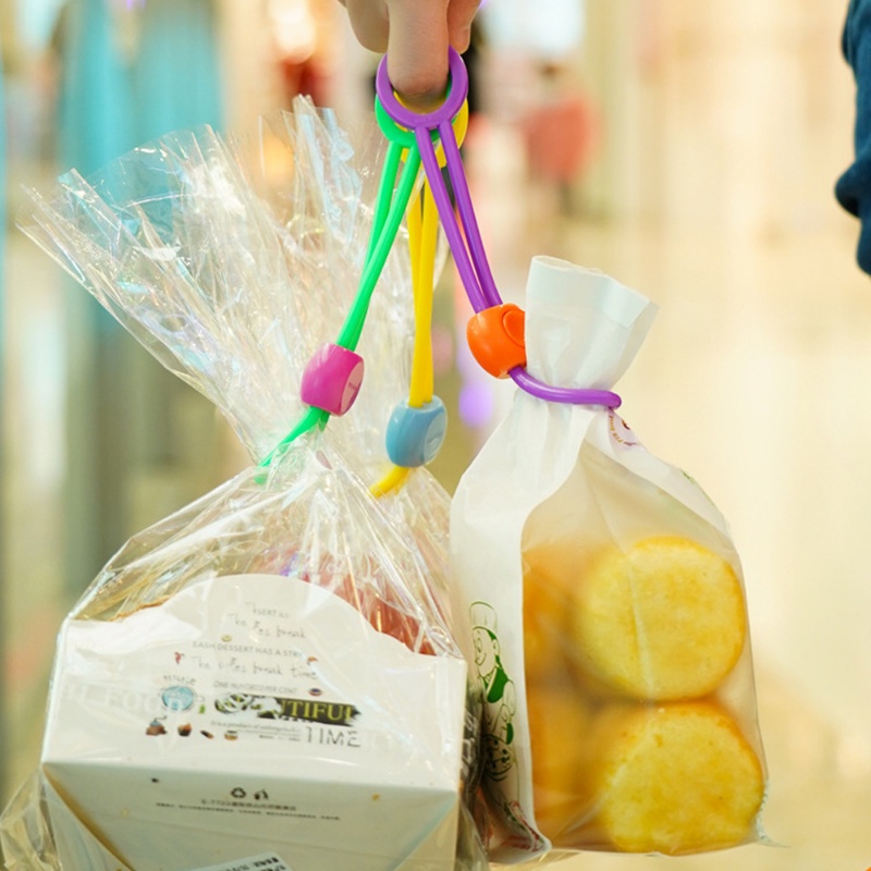 Multifungsi Dapat Digantung Desain Makanan Roti Fresh-keeping Sealing Strap/Menekan Mengencangkan Dasi Tas Makanan Penyimpanan Organizer Alat