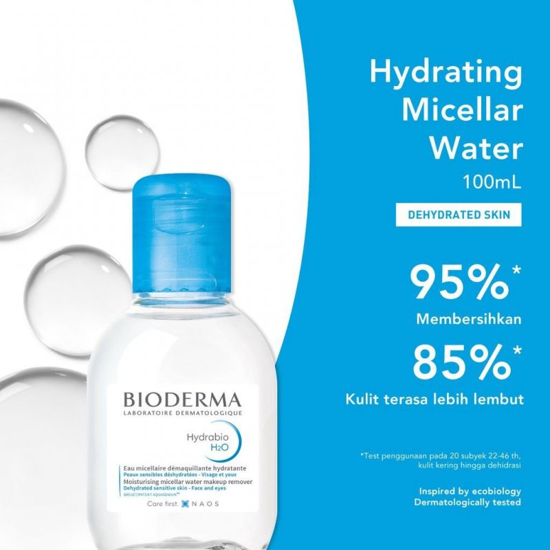 Bioderma Hydrabio H2O (100ml/250ml) ✓ORI ✓BPOMN