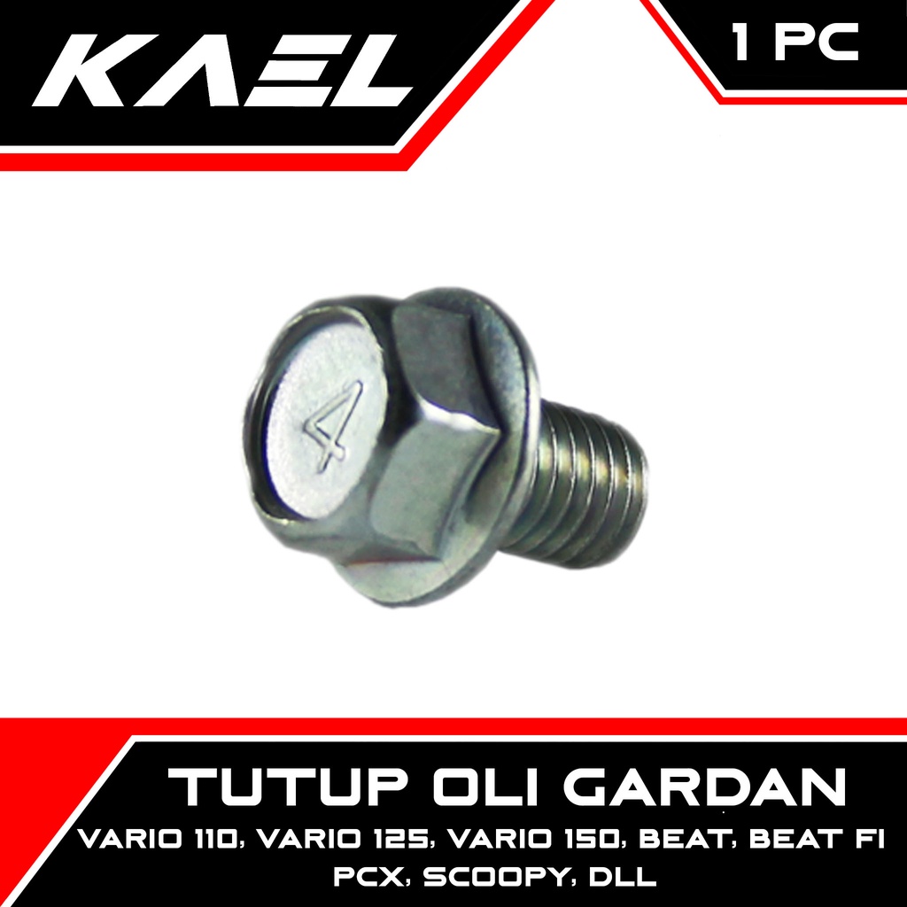 Tutup Oli Gardan Vario 110 &amp; Vario 125 &amp; Vario 150 &amp; Beat &amp; Beat FI &amp; PCX &amp; Scoopy &amp; Scoopy FI &amp; Spacy Baut Baud