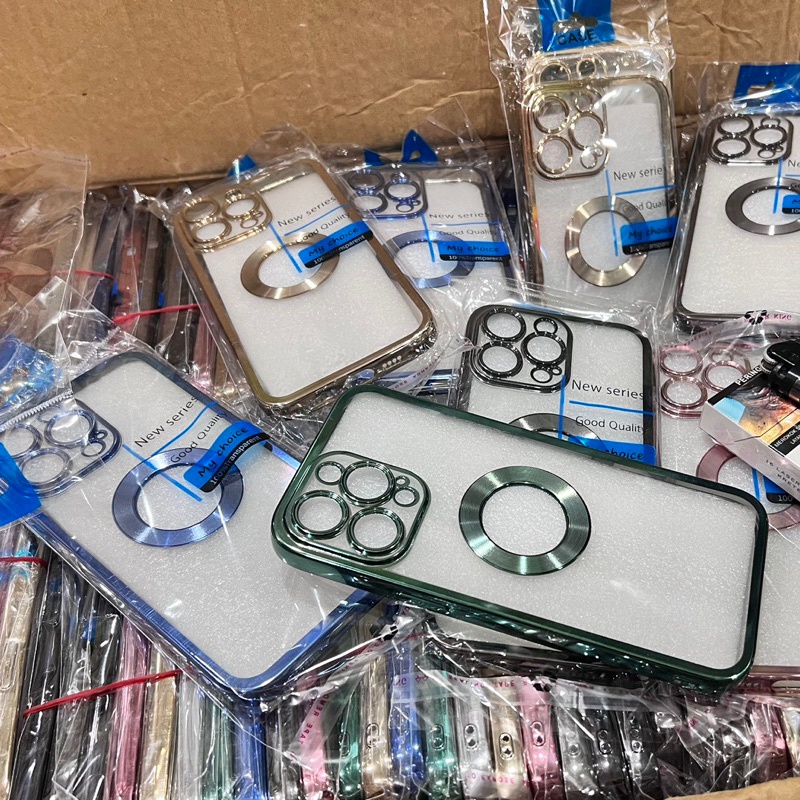 Protect cover Case iPhone 14/ 14 Pro/ 14 Pro Max Case Chrome Transparant Exclusive