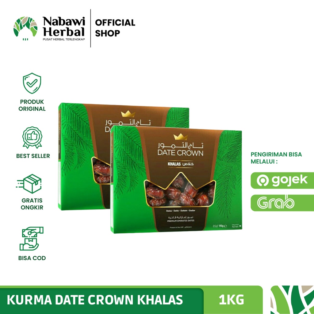 

Kurma Date Crown Khalas Kholas 1kg