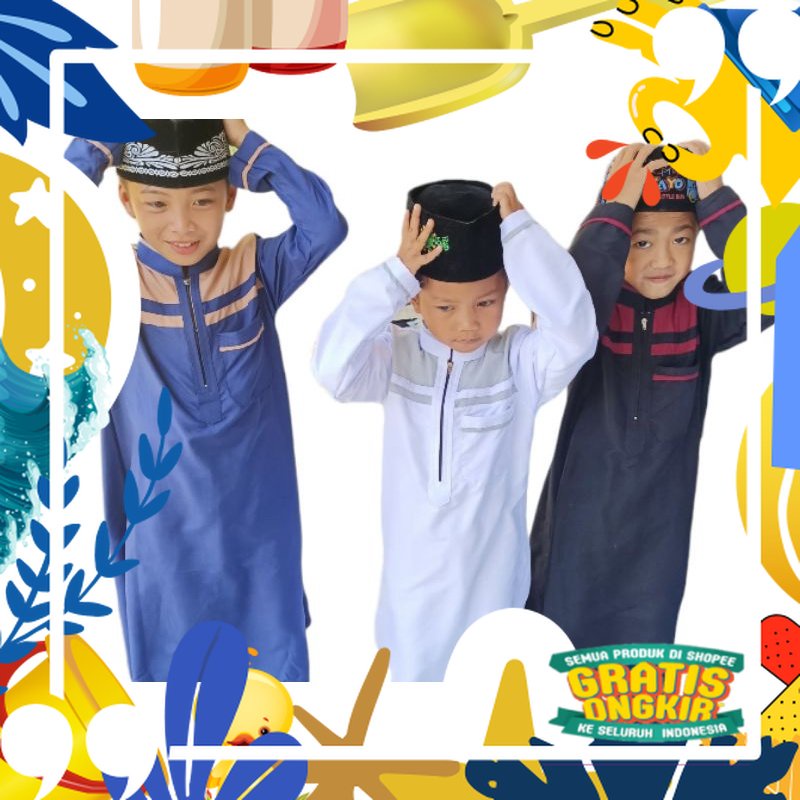 Super Mewah / Jubah Anak Laki Laki / Pakaian Jubah Anak Pria Pakistan / Gamis Jubah Anak laki laki 2