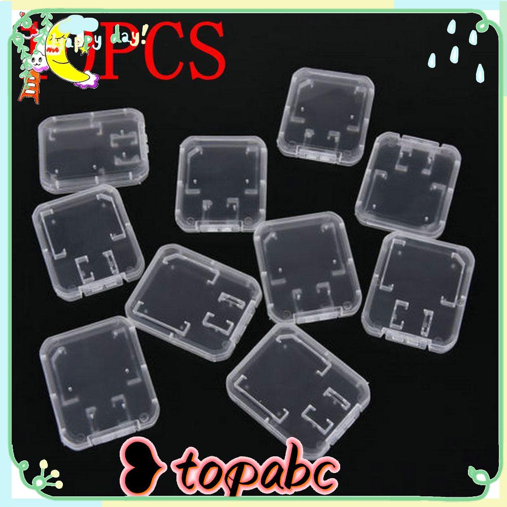Top 10PCS Memory Card Case Kotak Penyimpanan Plastik Standar Portabel