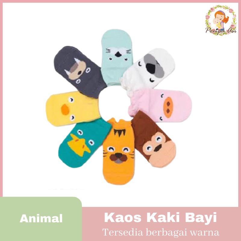 Kaos Kaki Bayi Katun Animal Murah / Kaos Kaki Bayi