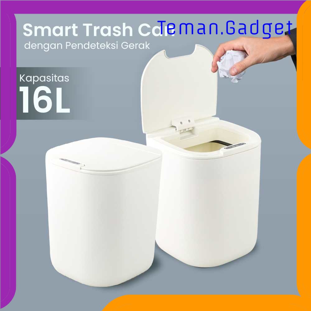 TG - ART KIMD Tempat Sampah Smart Trash Can Motion Sensor Dustbin 16L - L1