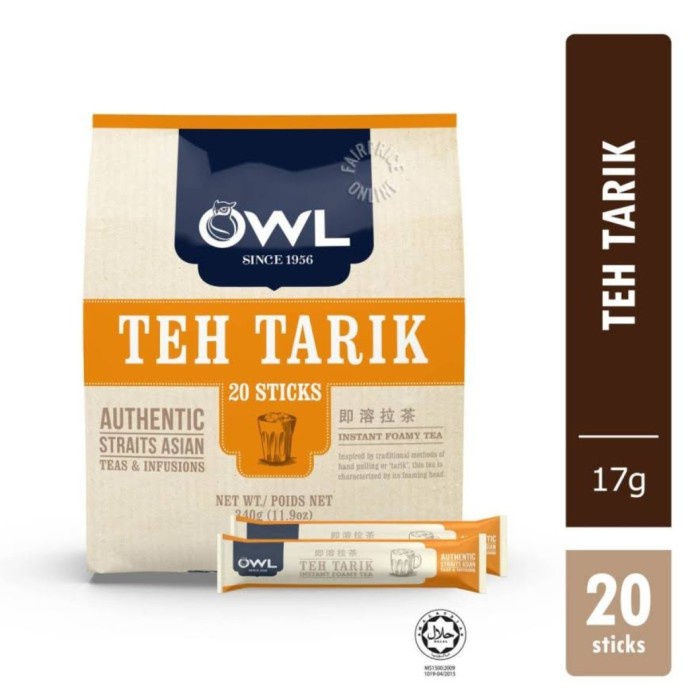 

owl teh tarik singapore 20 sticks per pack KM