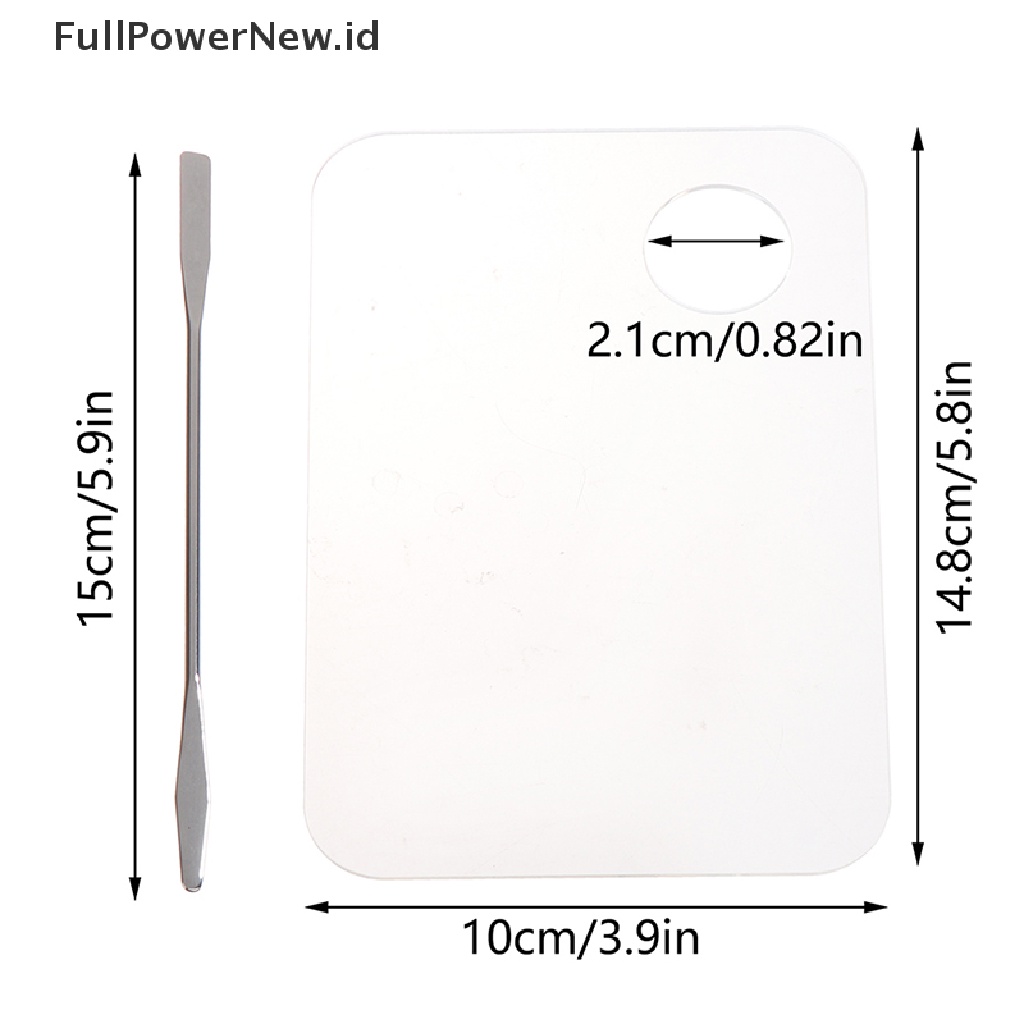 Power Acrylic Palette Spatula Batang Gel Foundation Krim Pencampur Eye Shadow Untuk Nail Art ID