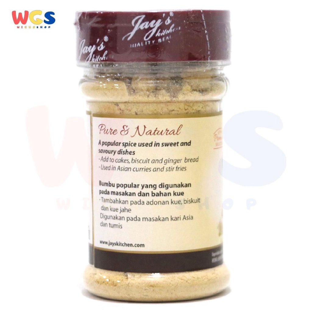 Jay's Kitchen Jays Ginger Ground 55 gr - Bubuk Jahe