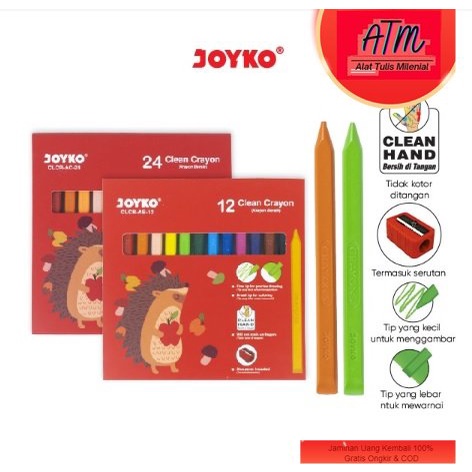 

Krayon Bersih Clean Crayon Joyko