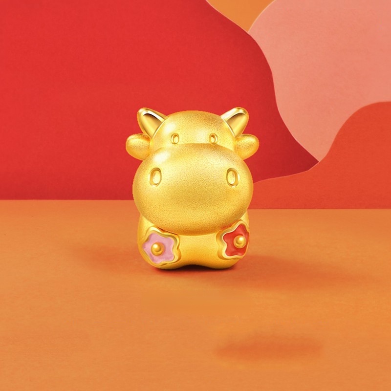 Goldkingdom Aksesoris Perhiasan Fashion Ready Stock Gelang Pria Dan Wanita Zodiak Ox Untuk Mengirim Bayi