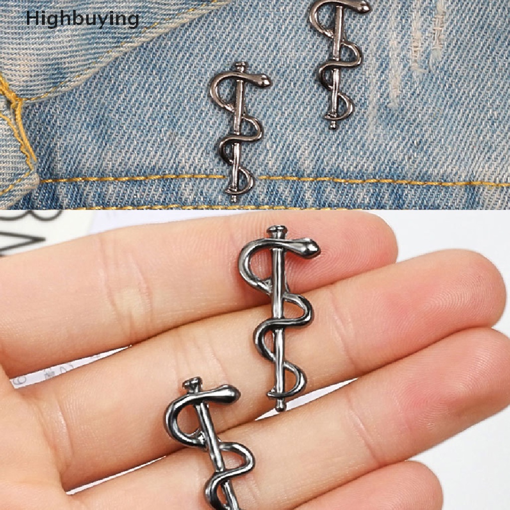 Hbid Antik Ular Tongkat Logam Alloy Pin Gesper Bros Brooch Dokter Perawat Simbol Enamel Lencana Fashion Perhiasan Glory