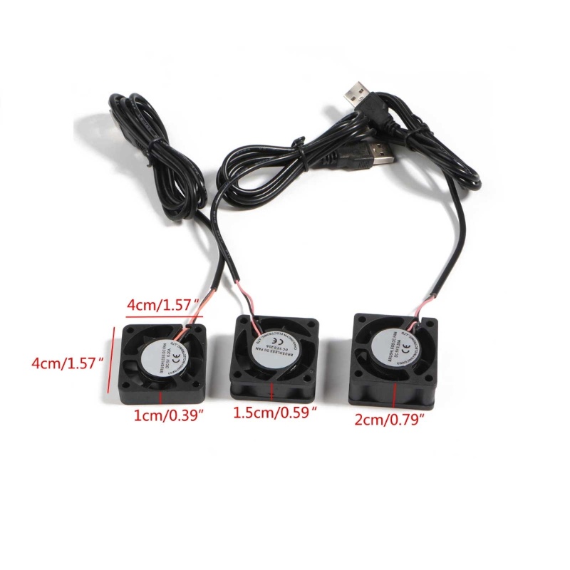Zzz USB Fans CPU Cooling Radiator 5V 2Pin USB Fans Untuk Casing Komputer-Server Radiator 40x40mm Quiet 4500-5500RPM