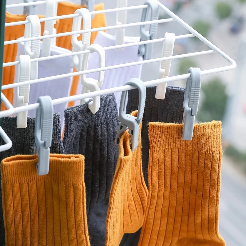 [Unggulan] Penting Rumah Tangga Jepitan Non-slip Tahan Angin Laundry Klip multi-Fungsional Klip Foto Klip Kertas Untuk Pakaian Dalam Kaus Kaki Air-Drying Clothing pants clip