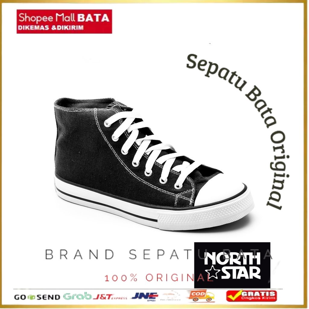 North Star Sepatu Sneakers Pria Rover Black - 5096031