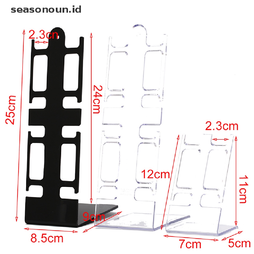 Seasonoun Kotak Penyimpanan Jam Tangan case display Perhiasan Berdiri4/2-holder Rak showcase Rak  .