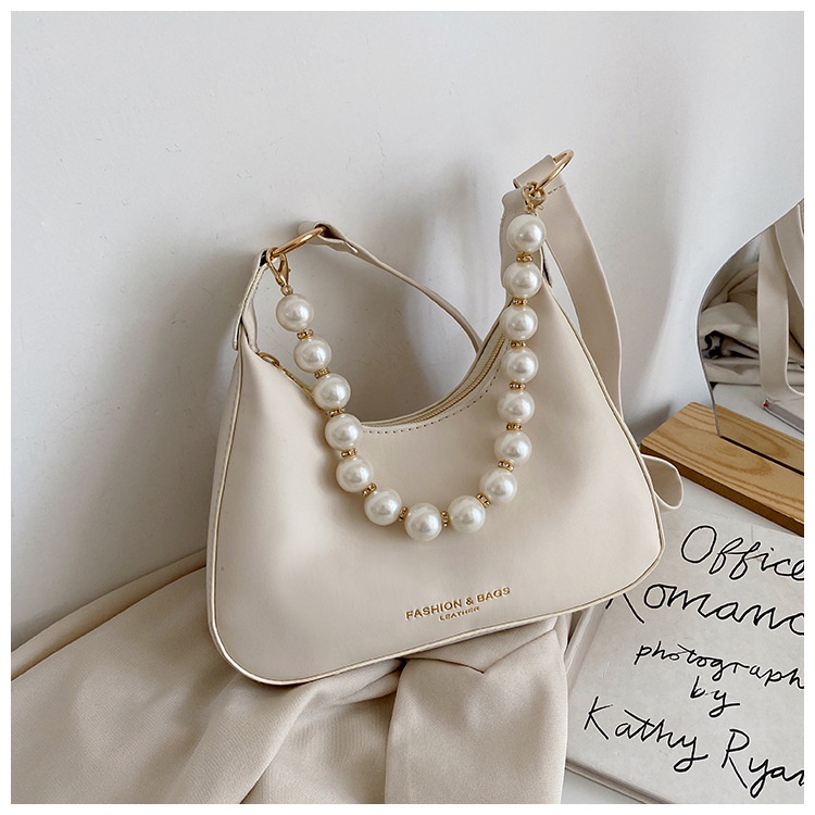 Tas  Wanita Korea Impor Sistem Warna Makron Sederhana Fashion Liar Tas Selempang Mutiara Liar Sling Bag Sederhana Tas Selempang Bahu Wanita Korean Style Handbag Tas Bahu Wanita mini fashion crossbody