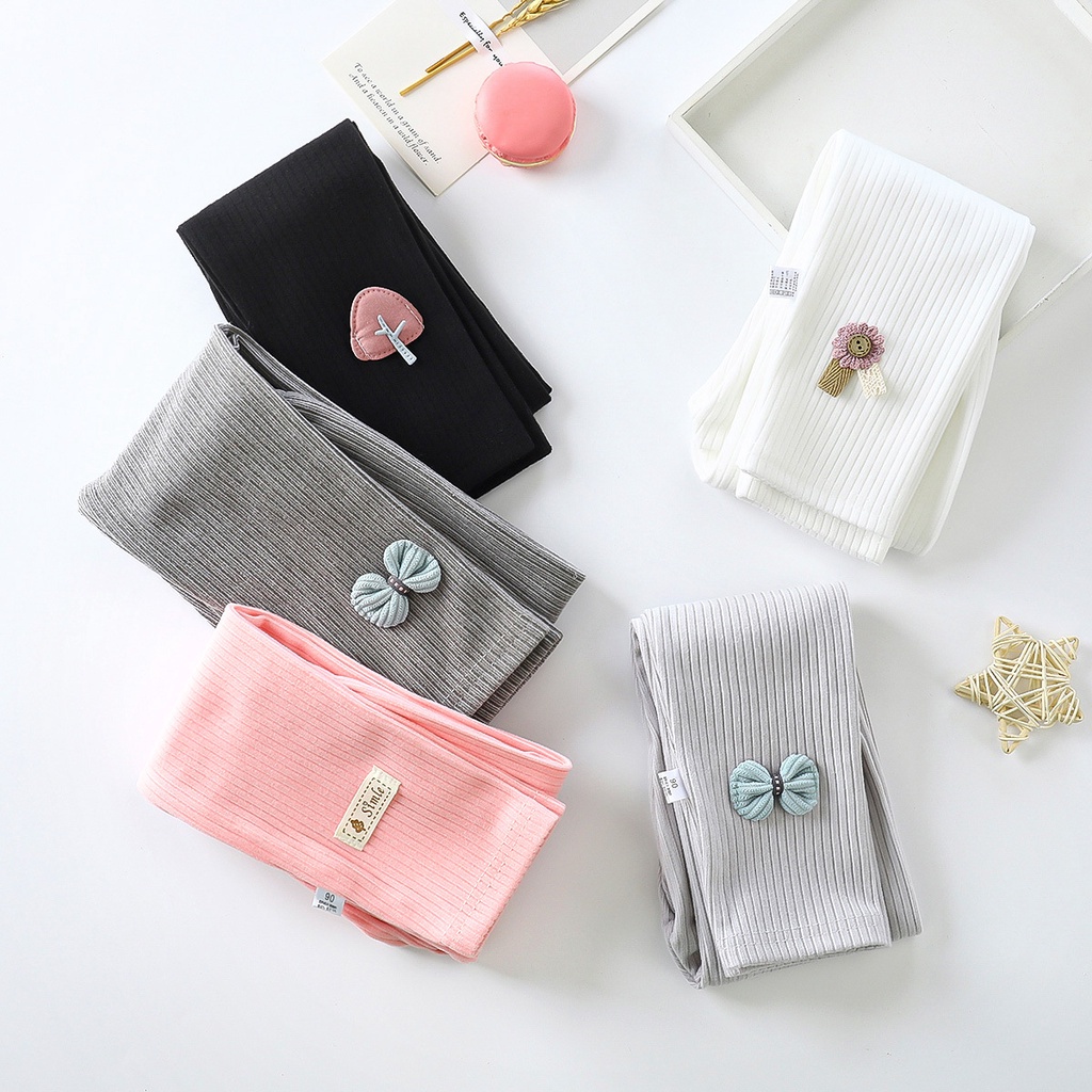 BOBOHO - LEGGING ANAK PEREMPUAN VERSI KOREA BARU BAHAN BELUDRU MOTIF LUCU IMPORT