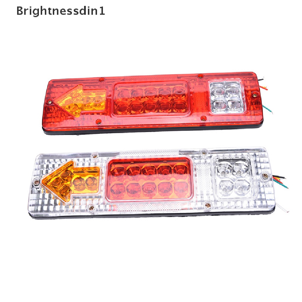 [Brightnessdin1] 12v LED Rear Tail Stop Lampu Indikator Mundur Truk Trailer Caravan Van Lamp Boutique