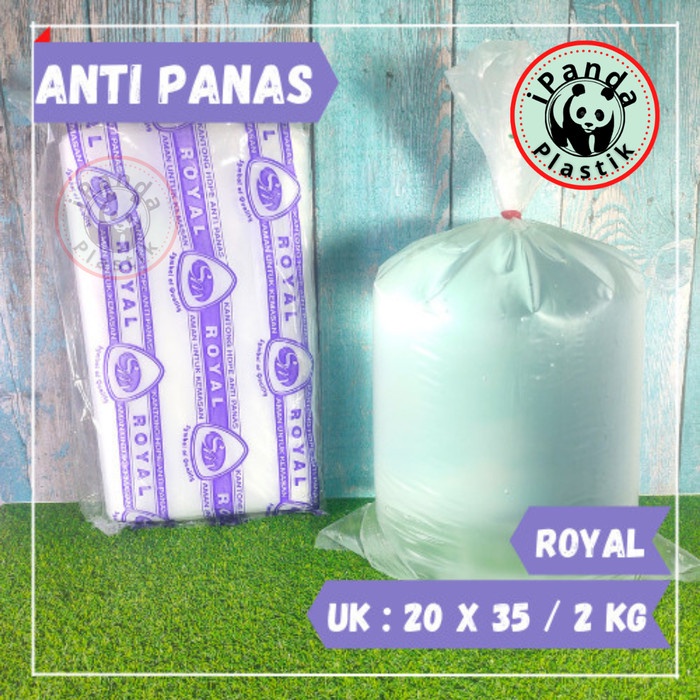 Plastik Anti Panas / Tahan Panas Royal Uk. 20x35 / 2 kg @200gr