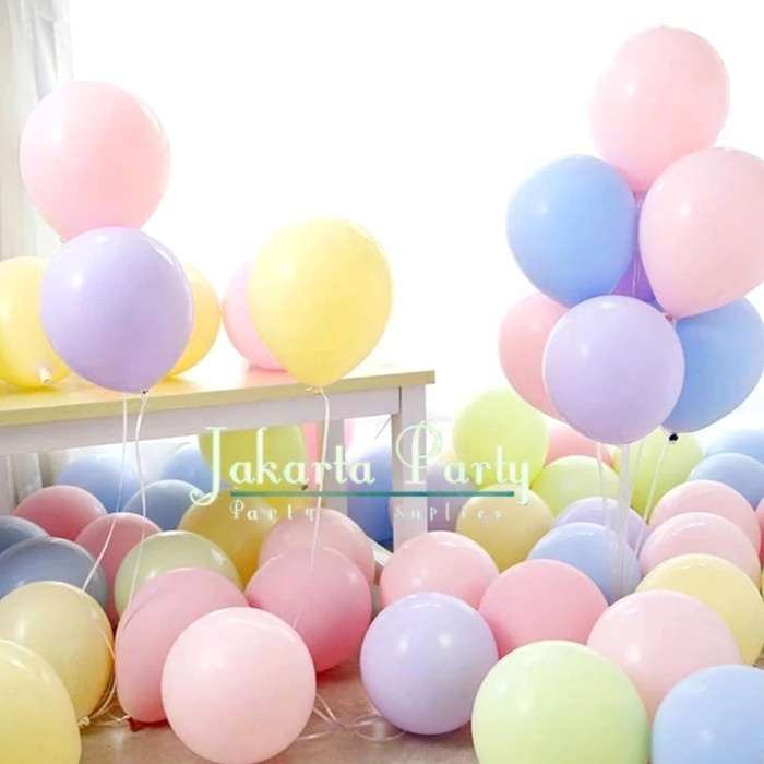 Balon Latex Macaron / Latex Pastel 12 Inch / Pastel Macaron 10 Pcs