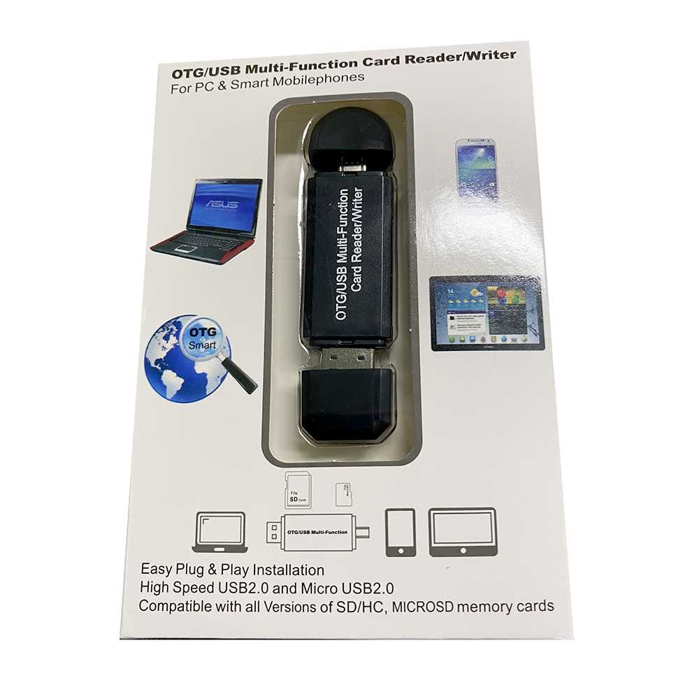 Centechia 2 in 1 OTG Card Reader SD/TF Card Micro USB 2.0 - USB30HS ( Mughnii )