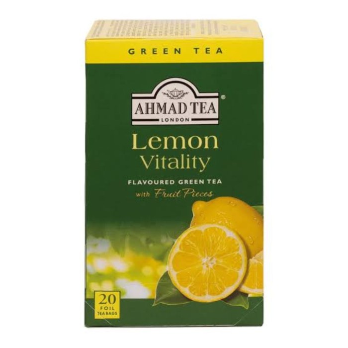 

Ahmad tea lemon Vitality teh per box isi 20 sachet