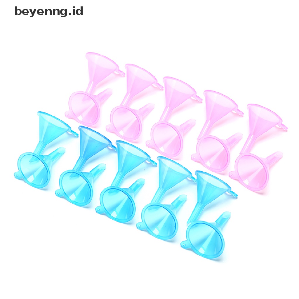 Beyen 10pcs Plastik Kecil Untuk Botol diffuser Corong Minyak mini labs ID