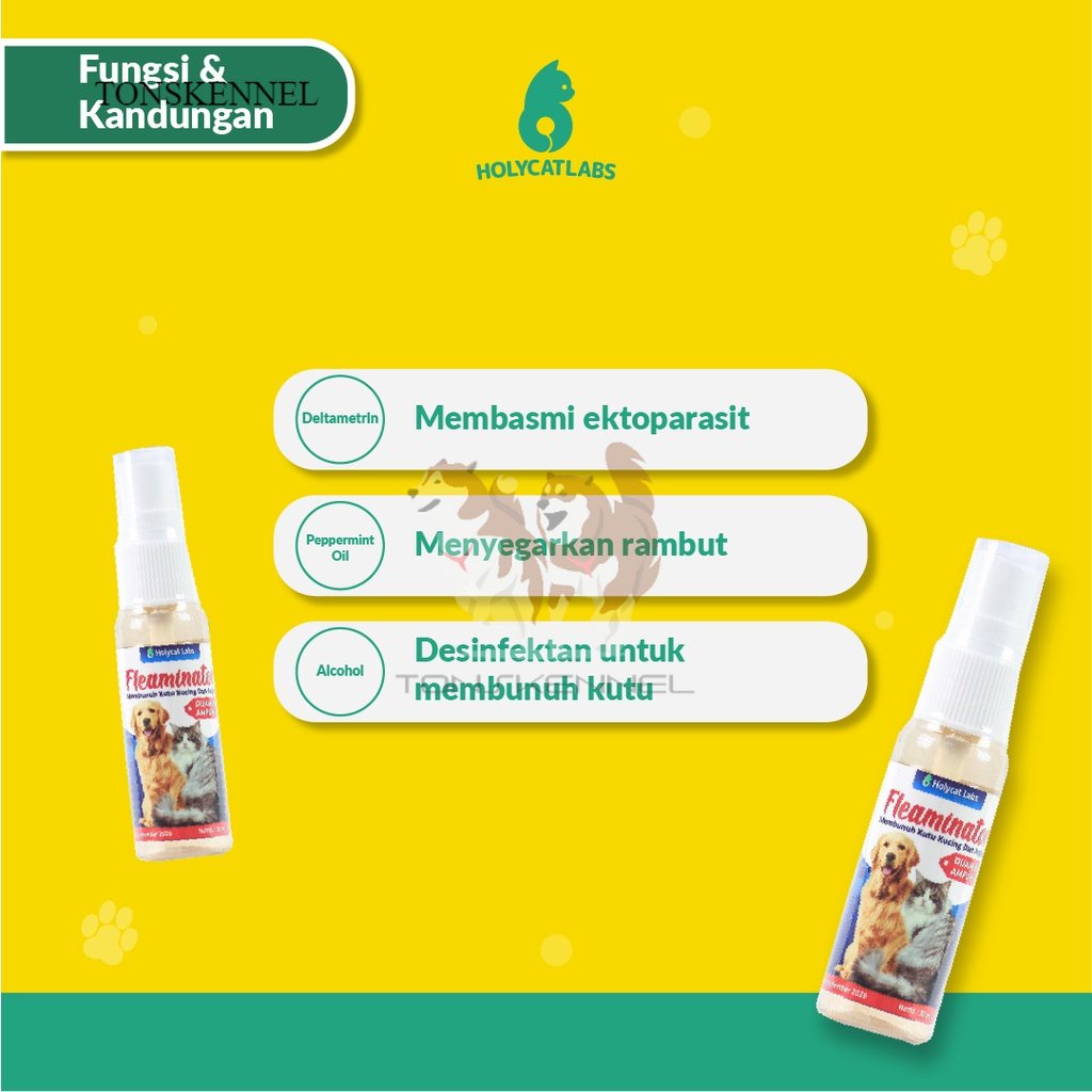 Flea Minator Obat Kutu Kucing Anjing Fleaminator Spray 20 ML Obatkutu Royal care