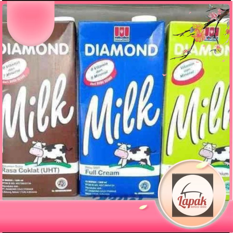

SUSU DIAMOND UHT FULL CREAM / COKLAT / LOWFAT 1 LITER