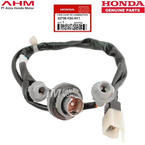 MURAH Socket Cop Pitting Lampu Belakang Supra 150 GTR 33706-K56-N11  33706K56N11 JAMINAN 100% ORI AH