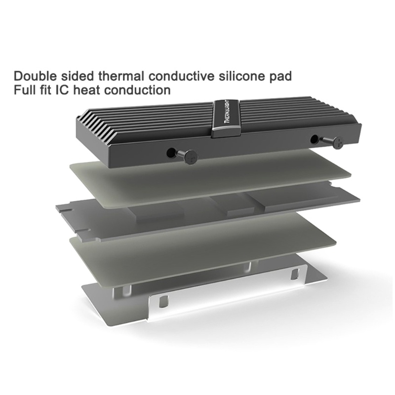 Bt Aluminium Cooling Heatsink NVME M.2 2280pro SSD Radiator w/Pipa Panas 8mm
