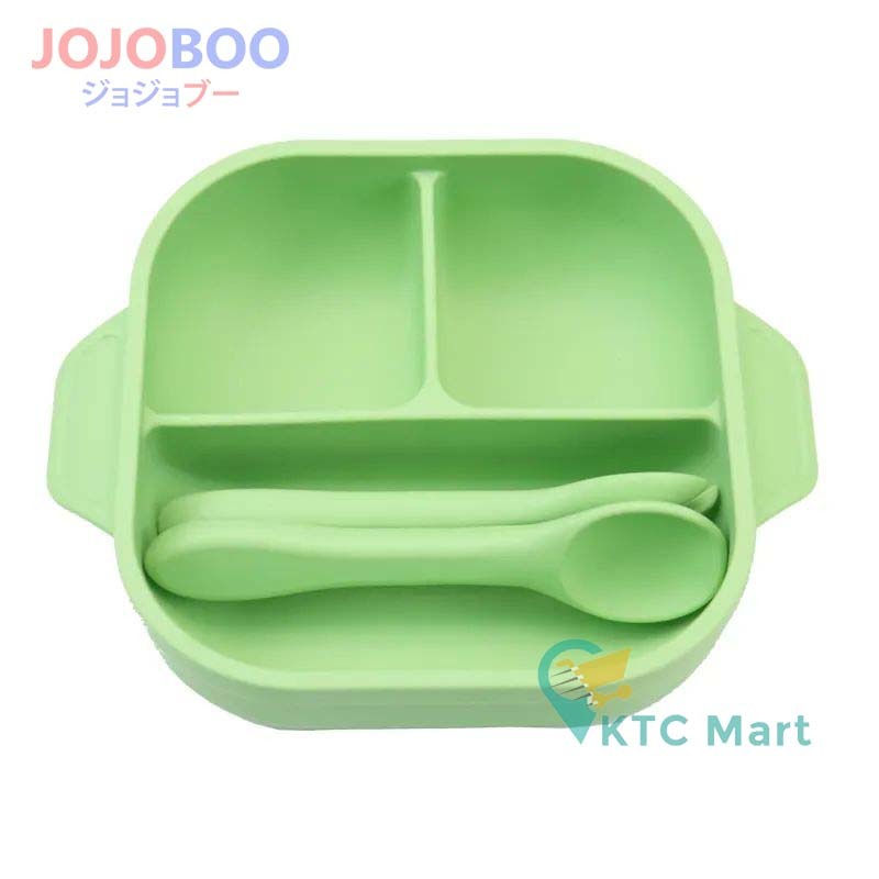 JOJOBOO - Kotak Tempat Makan Anak Bayi Silicone Lunch box Suction Anti Tumpah Anti Goyang