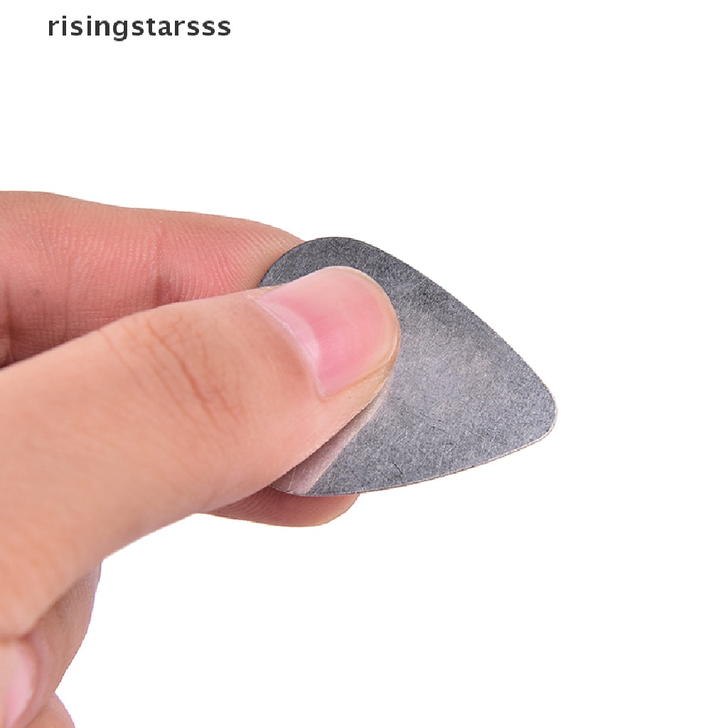 Rsid Span-new 10pcs bass guitar picks stainless steel Akustik Gitar Listrik plectrum 0.30mm Jelly