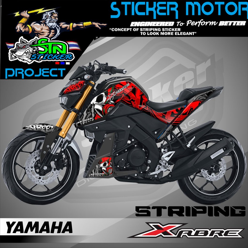 Xabre Stiker Striping  XABRE - Stiker Motor Yamaha Xabre List Variasi Hologram AR.S2 012