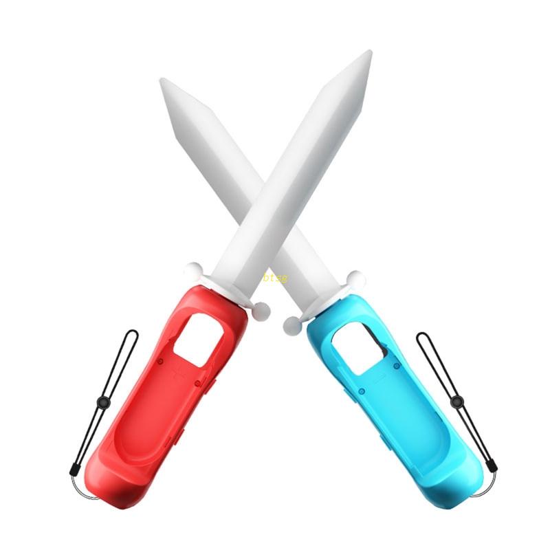 Btsg Glow Sword Untuk Switch OLED Sword Controller Holder Game Grip Glowing Pedang Game